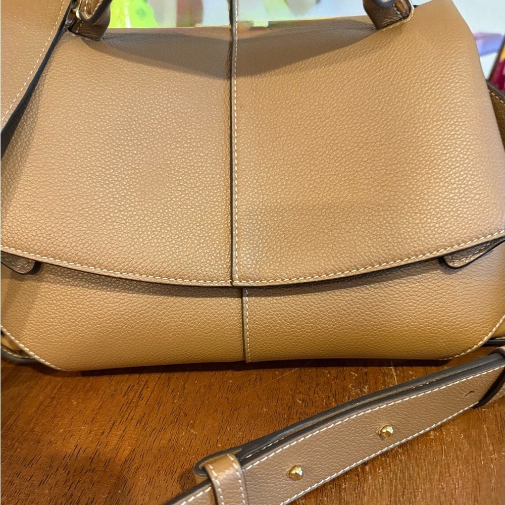 Polene Mokki Leather Handbag